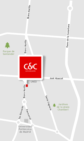 mapa localización empresa en Madrid